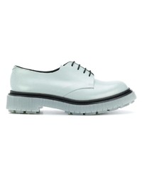 hellblaue Leder Oxford Schuhe von Adieu Paris