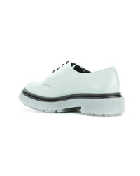 hellblaue Leder Oxford Schuhe von Adieu Paris