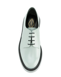 hellblaue Leder Oxford Schuhe von Adieu Paris