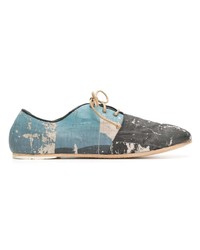 hellblaue Leder Oxford Schuhe von Marsèll