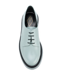 hellblaue Leder Oxford Schuhe von Adieu Paris