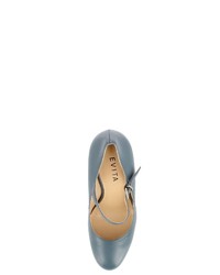 hellblaue Leder Pumps von Evita