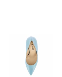 hellblaue Leder Pumps von Evita