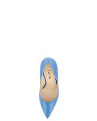 hellblaue Leder Pumps von Evita