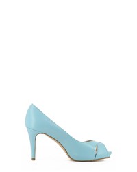 hellblaue Leder Pumps von Evita