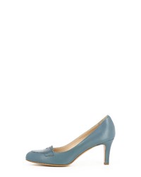 hellblaue Leder Pumps von Evita