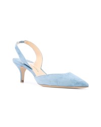 hellblaue Leder Pumps von Paul Andrew