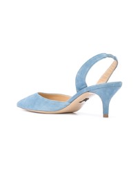 hellblaue Leder Pumps von Paul Andrew