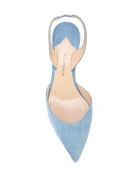 hellblaue Leder Pumps von Paul Andrew