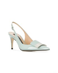 hellblaue Leder Pumps von Sergio Rossi