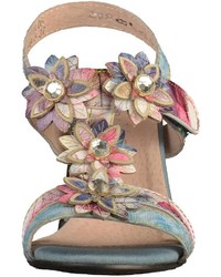 hellblaue Leder Sandaletten von Laura Vita