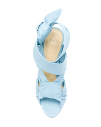 hellblaue Leder Sandaletten von Alexandre Birman