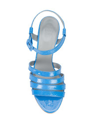 hellblaue Leder Sandaletten von Maryam Nassir Zadeh