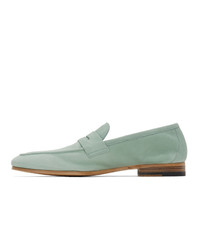 hellblaue Leder Slipper von Paul Smith