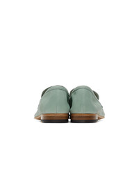 hellblaue Leder Slipper von Paul Smith