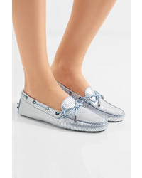 hellblaue Leder Slipper von Tod's