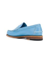 hellblaue Leder Slipper von Sebago