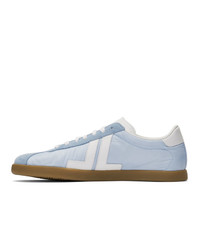 hellblaue Leder Sportschuhe von Lanvin