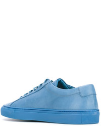 hellblaue Leder Turnschuhe von Common Projects