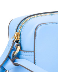 hellblaue Leder Umhängetasche von Anya Hindmarch