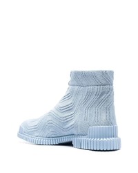 hellblaue Lederarbeitsstiefel von Camper