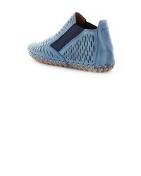 hellblaue Lederstiefel von Gemini