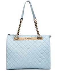 hellblaue Ledertaschen von Chanel