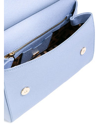 hellblaue Ledertaschen von Dolce & Gabbana