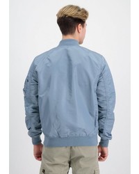 hellblaue leichte Bomberjacke von Alpha Industries