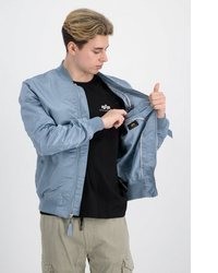 hellblaue leichte Bomberjacke von Alpha Industries