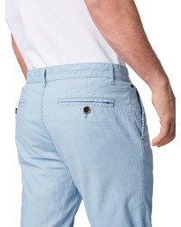 hellblaue Leinen Shorts von Tom Tailor