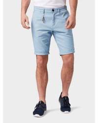 hellblaue Leinen Shorts von Tom Tailor