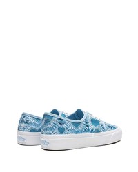 hellblaue Mit Batikmuster Segeltuch niedrige Sneakers von Vans