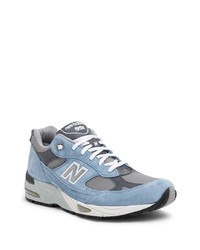 hellblaue niedrige Sneakers von New Balance
