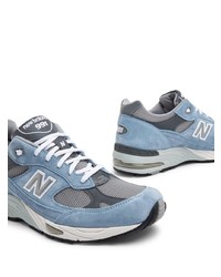 hellblaue niedrige Sneakers von New Balance