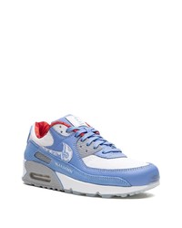 hellblaue niedrige Sneakers von Nike