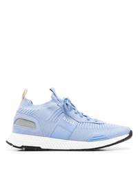 hellblaue niedrige Sneakers von BOSS