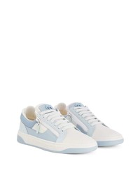 hellblaue niedrige Sneakers von Giuseppe Zanotti