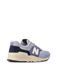 hellblaue niedrige Sneakers von New Balance