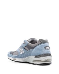 hellblaue niedrige Sneakers von New Balance