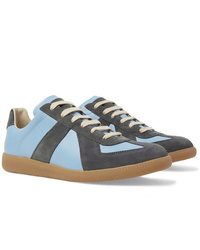 hellblaue niedrige Sneakers von Maison Margiela