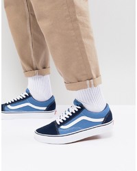 hellblaue niedrige Sneakers von Vans