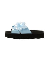 hellblaue Pantoletten von Mango