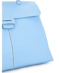 hellblaue Satchel-Tasche aus Leder von Myriam Schaefer