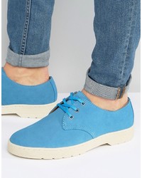 hellblaue Schuhe aus Wildleder von Dr. Martens