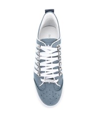 hellblaue Segeltuch niedrige Sneakers von DSQUARED2