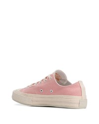 hellblaue Segeltuch niedrige Sneakers von Converse