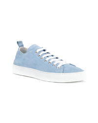 hellblaue Segeltuch niedrige Sneakers von DSQUARED2