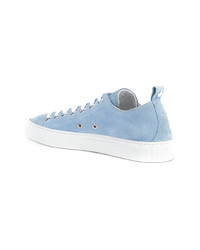 hellblaue Segeltuch niedrige Sneakers von DSQUARED2