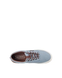 hellblaue Segeltuch niedrige Sneakers von Jack & Jones